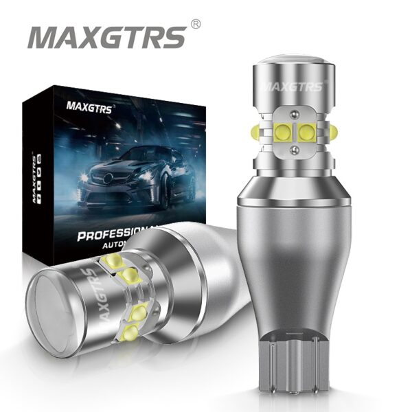 Maxgtrs หลอดไฟซีนอน LED T15 W16W XBD 921 912 W16W 2 ชิ้น