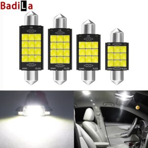 หลอดไฟ LED T10 3030 9SMD 31 มม. 36 มม. 39 มม. 41 มม. สําหรับติดป้ายทะเบียนรถยนต์ รถจักรยานยนต์ 1 ชิ้น