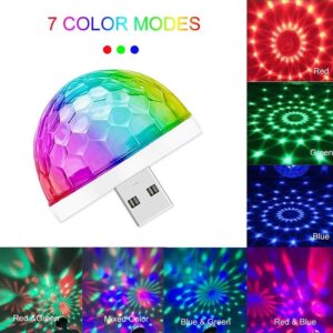 Universal Mini USB RGB LED Car LED Light