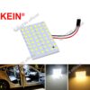 Kein หลอดไฟ Led 48SMD T10 C5W 31 มม. สีขาวอบอุ่น C10W C3W BA9S Led T4W W5W DC12V สําหรับติดตกแต่งภายในรถยนต์