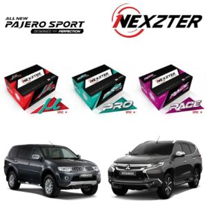 NEXZTER ผ้าเบรค (หน้า-หลัง) MITSUBISHI PAJERO SPORT ปี 2008-2024 ปาเจโร่ สปอร์ต เบรค ดิสเบรค ( MU PRO RACE SPEC)