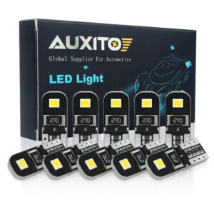 หลอดไฟ LED AUXITO T10 W5W แพ็คคู่ (2 ดวง) หลอดไฟหรี่ หลอดไฟรถยนต์ แสงสีขาว สำหรับ Benz