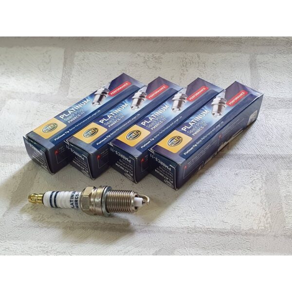 หัวเทียน Honda Jazz GE ( 2008 - 2014 ) รุ่น 1.5 ชุด 4 หัว ชนิดแพลทตินัม / Platinum Type Spark Plug Hella PM8RC5-11