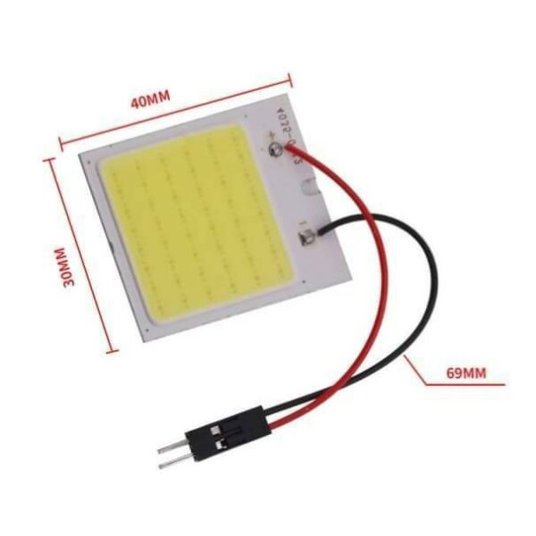 LED 48 LED COB 4W 12V ขนาด 40x35 mm. แสงขาว 6000K