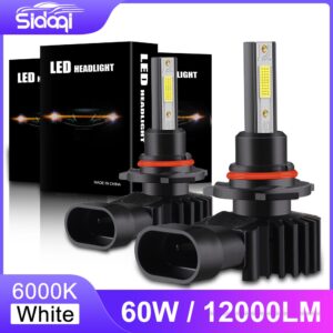 2 ชิ้น ไฟหน้ารถยนต์ 9006 HB3 9005 12-24V 6000K COB ไฟหน้ารถ LED H11 หลอดไฟตัดหมอกเทอร์โบ LED สว่างมาก H4 H11 H1 H7 H8 HB4