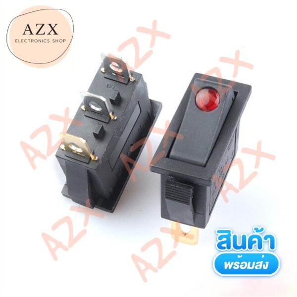 พร้อมส่ง! KCD3 Rocker Switch 3pin ON/OFF ไฟฟ้าหม้อหุงข้าวไฟฟ้าความร้อนปุ่มสวิทช์กระทะ3500W Multi-Function