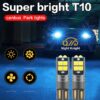 ไฟหรี่ LED ขั้ว T10 Canbus W5W 3030 10SMD 12V-24V 194 168 สำหรับติดรถยนต์ สีขาว เหลืองอำพัน ฟ้าน้ำแข็ง ชมพู เขียว [1 คู่]