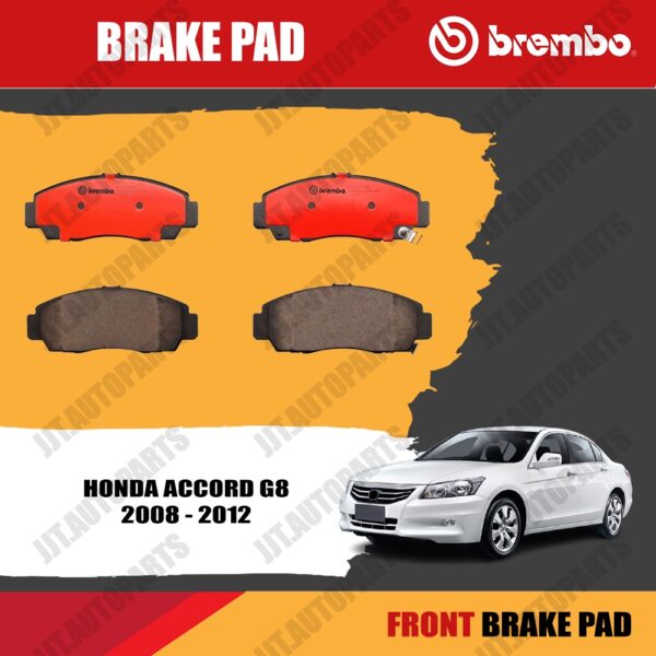 Brembo ผ้าเบรค HONDA ACCORD G8 2008-2012 ฮอนด้า แอคคอร์ด G8 ปี 2008-2012 [หน้า