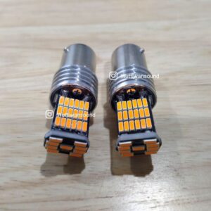 ไฟเลี้ยวกระพริบเร็ว LED 45 ชิพ จำนวน 1 คู่ (2หลอด) DC12V. แสงสีส้มสว่างสุดๆ ส่งจากไทย