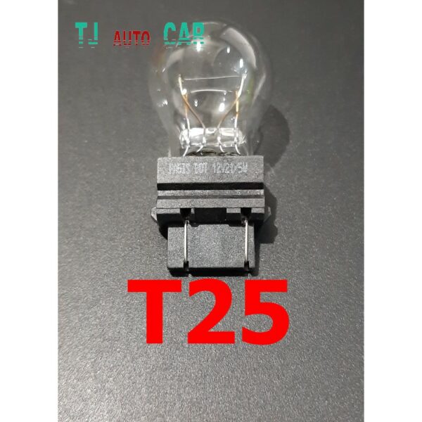 หลอด T25 3157 3156 หลอดไฟท้าย หลอดไฟเบรค ไฟเลี้ยว ไฟถอย แบบเสียบ 21/5W 12V. 21W อย่างดี