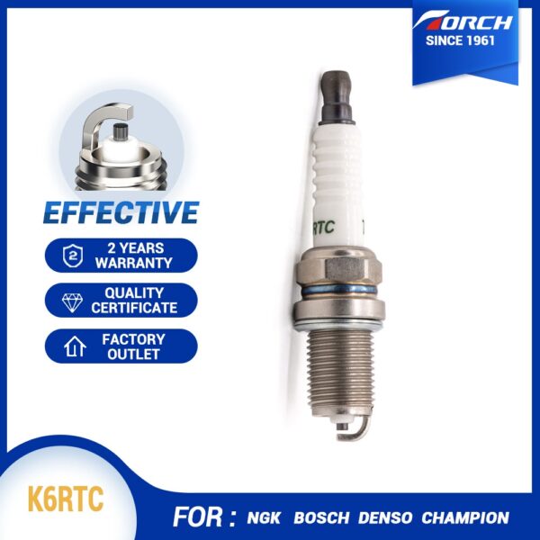 หัวเทียนแท้ คุณภาพสูง แบบเปลี่ยน K6RTC NGK BKR6ES Denso K20TT CHAMPON RC87YCL Geely 2036000500 Bosch FR7DC + NGK BKR6E-D LFB479Q3707800ก