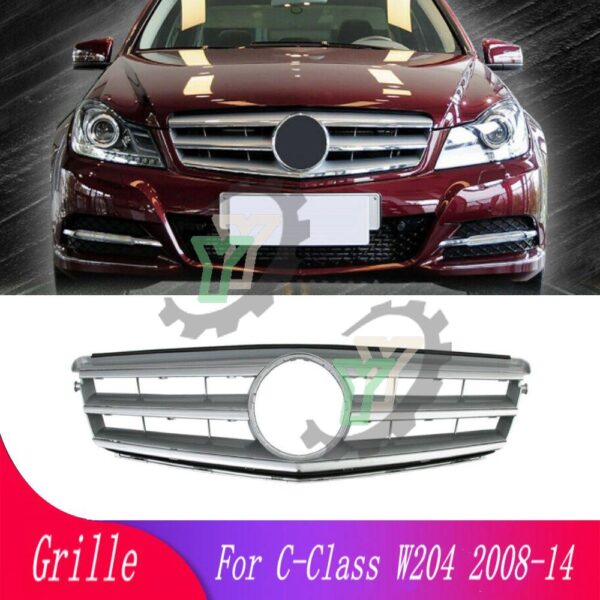 กระจังหน้ารถยนต์ สําหรับ Mercedes-Benz C-Class W204 C180 C200 C300 C350 2008 2009 2010 2011 2012 2013 2014