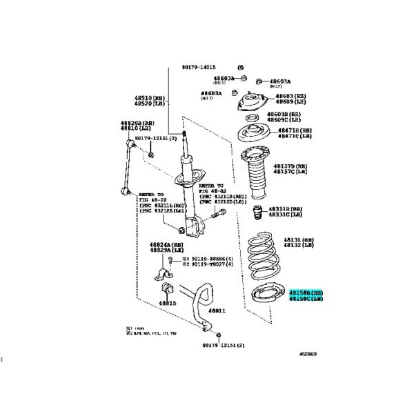 ACV40 48258-06050/48158-06040 แท้ห้าง Chiraauto