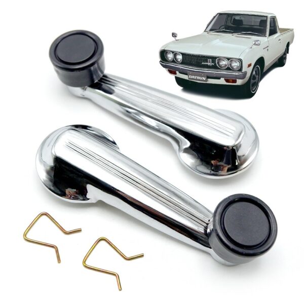 มือหมุนกระจก ข้างซ้าย+ขวา เหล็ก+ดำ สำหรับ ดัทสัน Datsun 620 Pickup ปี 1972 1974 1976 1978 1979