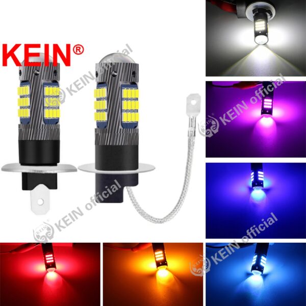 Kein 2021New 42Smd H11 ไฟ Led ไฟตัดหมอก H4 H3 H1 ไฟ Led ไฟตัดหมอก 12V สีขาว 2016 9005 9006 Hb3 Hb4 H8 H9 H11 880 881 H7 สําหรับติดรถยนต์