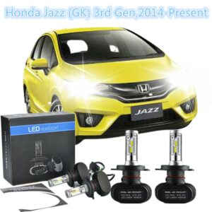 หลอดไฟหน้า Led H4 80 W 2 ชิ้นสําหรับ Honda Jazz ( Gk ) 3Rd Gen