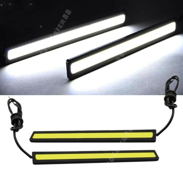 ไฟ LED ไฟตัดหมอก DRL กันน้ำ 12V COB สำหรับติดรถยนต์