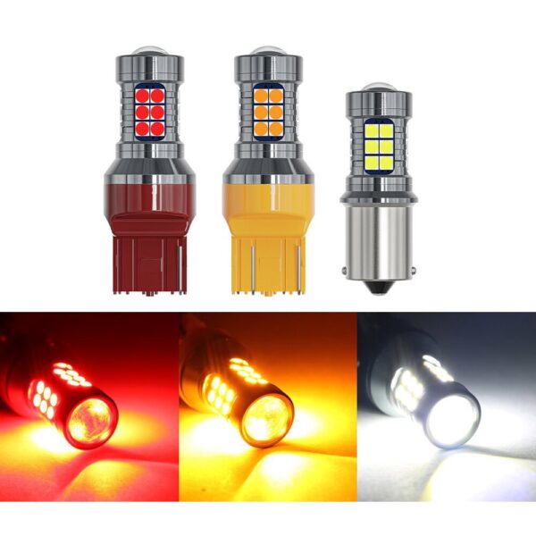 ไฟเลี้ยว ไฟถอย ไฟเบรกหยุด 27Smd 3030 ไฟรถยนต์ LED 1156 / 7440 หลอดไฟ 12V (1หลอด)