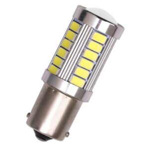 หลอดไฟ LED 12v BA 15 S 33-SMD สำหรับรถยนต์