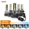 ไฟหน้ารถยนต์ ไฟตัดหมอก LED  H4 H7 LED H3 H11 H8 H1 9006 HB2 9005 HB3 HB4  60W 12V 1 คู่