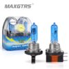 Maxgtrs หลอดไฟฮาโลเจนรถยนต์ H15 55 15W 4300K สําหรับ VW Volkswagen GOLF mk 6 7 2 ชิ้น