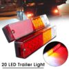 [Jettingbuy] ไฟท้าย LED 20 ดวง สําหรับรถยนต์ รถบรรทุก รถพ่วง