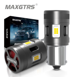 Maxgtrs หลอดไฟเลี้ยว 1156 BA15S P21W PY21W BAU15S BAY15D P21/5W 1157 LED T20 7440 W21W 7443 W21/5W 24W 4000LM 2 ชิ้น