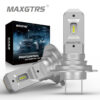 Maxgtrs หลอดไฟหน้า LED H7 16000LM 12V 80W ขนาดเล็ก สว่างมาก สําหรับรถยนต์ 2 ชิ้น