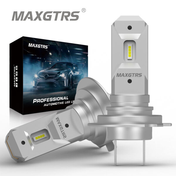 Maxgtrs หลอดไฟหน้า LED H7 16000LM 12V 80W ขนาดเล็ก สว่างมาก สําหรับรถยนต์ 2 ชิ้น