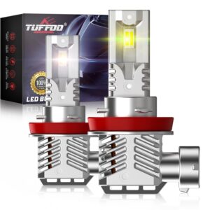 Tuffoo หลอดไฟตัดหมอก LED 3000K 6500K 3000K สีทอง เหลือง สําหรับรถยนต์ H11 H8 H9 H16 9005 HB3 9006 HB4 2 ชิ้น