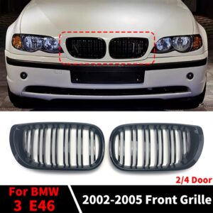 ตะแกรงหม้อน้ํากันชนหน้ารถยนต์ สําหรับ BMW E46 3 Series 2002 2003 2004 2005