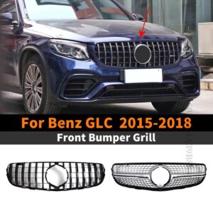 ตะแกรงกระจังหน้ากันชนหน้า สําหรับ Mercedes Benz GLC X253 260 300 350 200 220 250 2015-2018