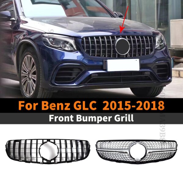 ตะแกรงกระจังหน้ากันชนหน้า สําหรับ Mercedes Benz GLC X253 260 300 350 200 220 250 2015-2018