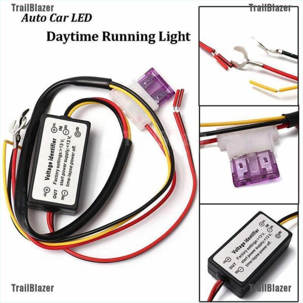 โมดูลควบคุมไฟ LED เปิด/ปิดอัตโนมัติ ชนิดเดย์ไลท์ DRL  สำหรับรถยนต์