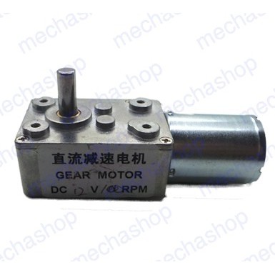 ดีซีเกียร์มอเตอร์ มอเตอร์ดีซี ดีซีมอเตอร์ 12โวลต์ Reversible High Torque Turbo Worm Geared Motor DC 12V Motor GW/GJY370