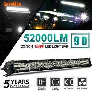 [Lgumo] หลอดไฟ Led 1200W ขนาด 20 นิ้วสําหรับรถบรรทุกรถ Atv Atv 22 นิ้ว Hdy