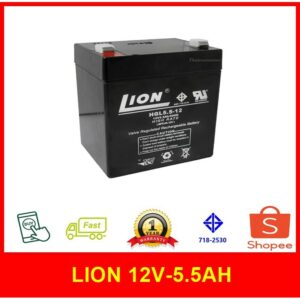 แบตเตอรี่แห้ง  Ups Lion 12V-5.5AH