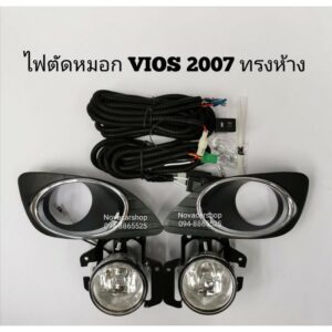 ไฟตัด​หมอก​ สปอร์ตไลท์​ TOYOTA​ VIOS​2007​-2012 ฝาชุบ​ทรงห้าง​