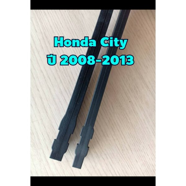 ยางปัดน้ำฝนตรงรุ่น Honda City ปี 2008-2013 ขนาดยาว 15" x 6mm และ 24" x 8mm  (จำนวน 1 คู่)