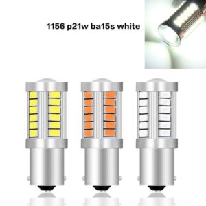 1จุด ขั้วเขี้ยว ไฟรถยนต์ 33SMD 5630 ไฟเลี้ยว ไฟถอย ไฟLED สีขาว ส้ม ไอซ์บลู (ราคา คู่)