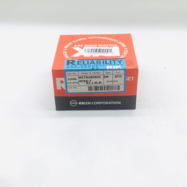 แหวนลูกสูบ Mitsubishi Triton 4D56-T 4D56U #STD #21046 Oil 3 mm. แท้ RIKEN ( STD