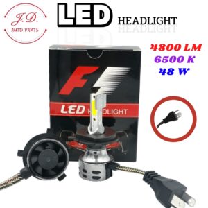 ไฟหน้ารถยนต์ F1 รุ่นใหม่ ปี2021 LED สีขาว ไฟหน้า ไฟตัดหมอก  F1 48W 4800LM  H1 H3 H4 H7 H11 9005/HB3 9006/HB4