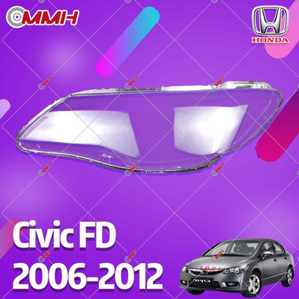 ฝาครอบเลนส์กระจกไฟหน้า สําหรับ HONDA CIVIC FD 2006-2012 เลนส์ไฟหน้า ฝาครอบไฟหน้า ฝาครอบเลนส์ headlamp cover head lamp cover ไฟหน้า โคมไฟหน้า กรอบเลนส์ไฟหน้า ไฟหน้าสําหรับ ฝาครอบไฟหน้าตรงรุ่น