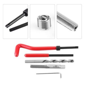 ชุดซ่อมเกลียวเก่าเสีย M5 M6 M8 M10 M12 M14 Helicoil Car Pro Coil Tool M6 1.0 30 ชิ้น