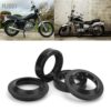 HJ001 4pcs Front Fork Damper Dust Oil Seals Fit for CMX250 KZ400 CA250 GN250 TTR250 Motorcycle