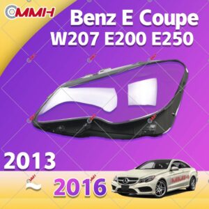 ฝาครอบเลนส์ไฟหน้ารถยนต์ สําหรับ Mercedes Benz E Coupe W207 2013-2016 E200 E260 เลนส์ไฟหน้า ฝาครอบไฟหน้า ไฟหน้ารถยนต์ ไฟหน้าสําหรับ ฝาครอบไฟหน้าตรงรุ่น ฝาครอบเลนส์  headlamp cover ไฟหน้า โคมไฟหน้า ฝาครอบเลนส์