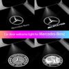 โคมไฟ LED โลโก้ Mercedes Benz อุปกรณ์เสริม สําหรับติดประตูรถยนต์ Mercedes-Benz GLE-class E-class C-class GLC-class A-class CLA-class V-class GLA 2 ชิ้น