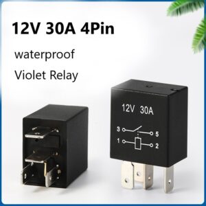 รีเลย์ 12V 30A 4PIN 30A 4PIN กันน้ํา 1.3W 12V