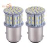 หลอดไฟเบรกท้ายรถยนต์ LED 6000K 1157 50SMD BAY15D 12V สีขาว 2 ชิ้น