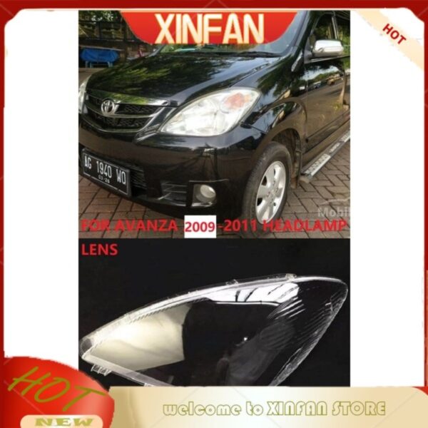 Xinfan ฝาครอบเลนส์ไฟหน้า แบบเปลี่ยน สําหรับ Toyota avanza 2009 2010 2011